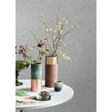 M1702 Glen Dark Grey Linen Wallpaper