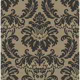 M1703 Windsor Black Damask Wallpaper