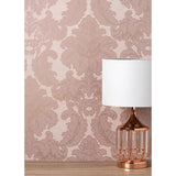 M1706 Windsor Pink Damask Wallpaper
