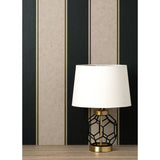 M1707 Rydia Black Stripe Wallpaper