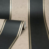 M1707 Rydia Black Stripe Wallpaper