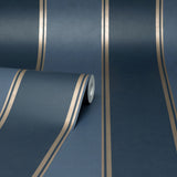 M1708 Rydia Blue Stripe Wallpaper