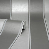  M1709 Rydia Grey Stripe Wallpaper