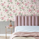 M1725 Akina Cream Floral Wallpaper
