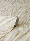 M1861 Arran Neutral Swirling Stripe Wallpaper
