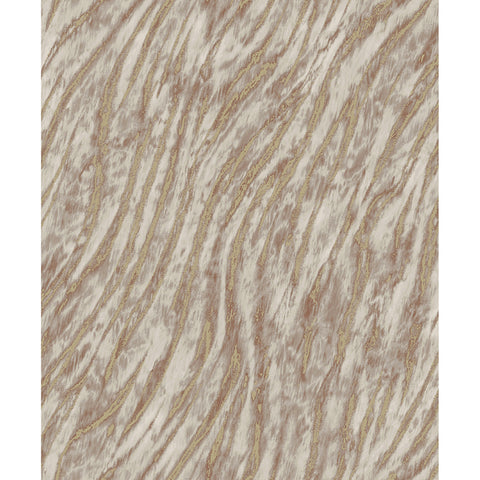 M1862 Arran Rose Gold Swirling Stripe Wallpaper