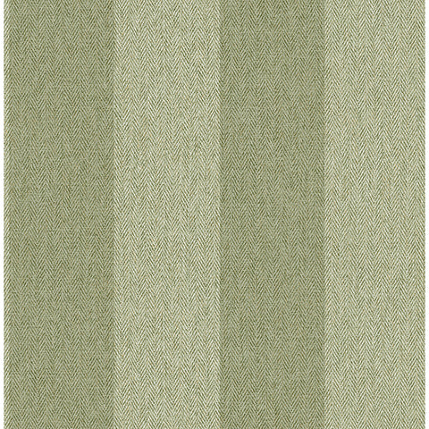 M1866 Finn Green Chevron Stripe Wallpaper