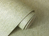 M1867 Theo Light Green Chevron Wallpaper
