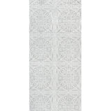 M23046 Gray silver metallic Moroccan lace ornamental damask textured wallpaper rolls 3D
