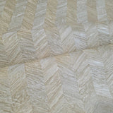 M23054 Modern Herringbone golden nude ivory yellow brass faux wood textured wallpaper