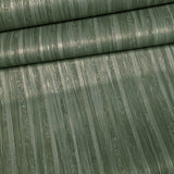 M23057 Industrial golden olive hunter green plain stria lines textured modern Wallpaper