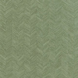 M23058 Contemporary Herringbone olive hunter green faux wood textured wallpaper roll 3D
