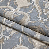 M31910 Gray beige gold brass tan faux plaster textured Victorian damask Wallpaper rolls
