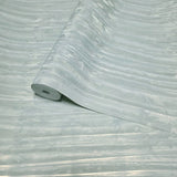 M31923 Modern shimmer mint light blue green faux silk pleated fabric textured Wallpaper
