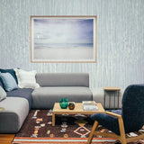 M31923 Modern shimmer mint light blue green faux silk pleated fabric textured Wallpaper
