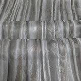 M31928 Modern Dark gray silver metallic faux silk pleated fabric textured Wallpaper 3D

