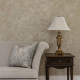 M31932 Embossed Taupe gold metallic faux cracked plaster textured modern Wallpaper roll
