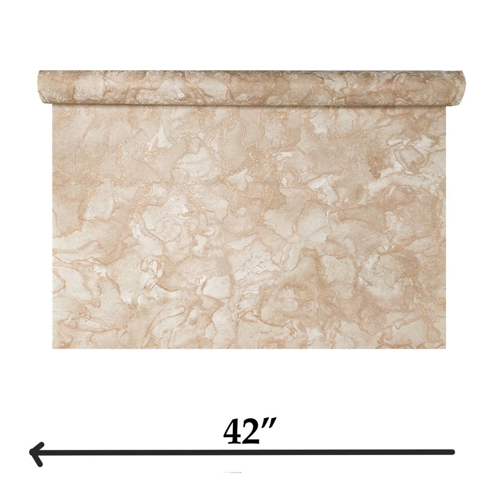 M31940 Modern buff Beige Tan rose gold metallic faux cracked plaster t ...