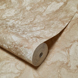 M31940 Modern buff Beige Tan rose gold metallic faux cracked plaster textured Wallpaper
