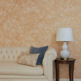 M31940 Modern buff Beige Tan rose gold metallic faux cracked plaster textured Wallpaper
