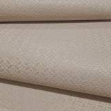 M50502 Embossed beige tan cream faux fabric textured monogram modern Wallpaper rolls 3D
