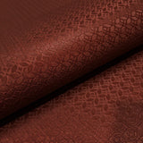 M50508 Embossed shimmer red faux silk fabric textured monogram modern Wallpaper roll 3D