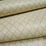 M50514 Embossed yellow cream gold faux fabric textured diamonds modern Wallpaper rolls