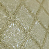 M50514 Embossed yellow cream gold faux fabric textured diamonds modern Wallpaper rolls