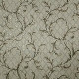 M50518 Brass bronze metallic faux fabric textured damask Victorian diamonds Wallpaper