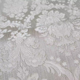 M50521 Tan taupe shimmer Victorian damask glitter faux silk fabric textured Wallpaper