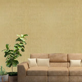 M50532 Modern golden tan cream gold metallic faux fabric textured Modern Wallpaper roll