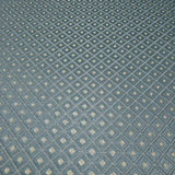 M50533 Embossed blue gray gold faux fabric textured diamond monogram modern Wallpaper
