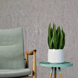 M50543 Contemporary grayish Taupe gray worn out faux fabric plaster textured Wallpaper
