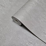 M50543 Contemporary grayish Taupe gray worn out faux fabric plaster textured Wallpaper
