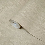 M50550 Modern khaki tan cream worn out distressed faux fabric textured plain Wallpaper
