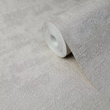 M5624 Textured Plain Wallpaper rolls cream off white faux concrete plaster textures 3D