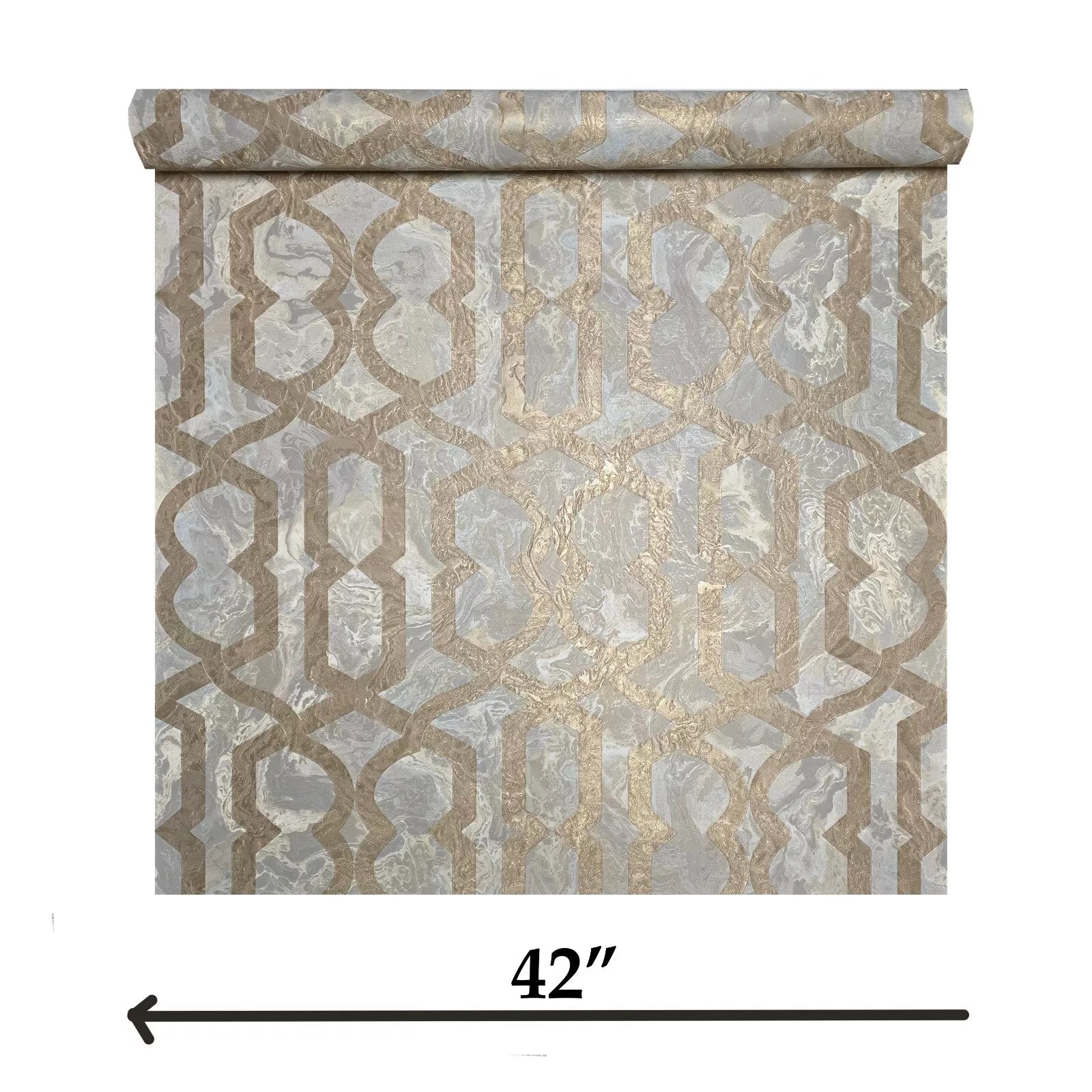 M69920 Tan cream gold metallic trellis lines faux liquid art M69920 Tan cream gold metallic trellis lines faux liquid art