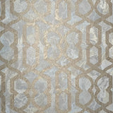 M69920 Tan cream gold metallic trellis lines faux liquid art marble textured Wallpaper