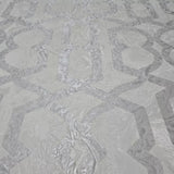 M69922 Beige cream tan silver trellis lines faux liquid art marble textured Wallpaper