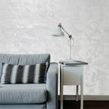 M69932 Contemporary Shimmer off white plain modern faux plaster textured Wallpaper roll