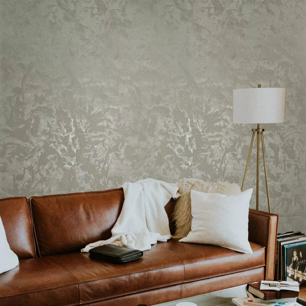 M69937 Plain contemporary gray taupe tan cream faux plaster textured m ...