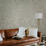 M69937 Plain contemporary gray taupe tan cream faux plaster textured modern Wallpaper
