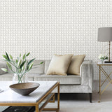 M95683 Romero White 3D Geometric Wallpaper