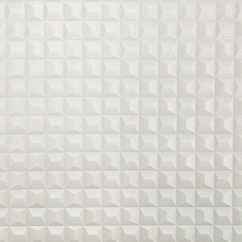 M95683 Romero White 3D Geometric Wallpaper