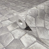 MA34907 Waterford Grey Tiled Wallpaper