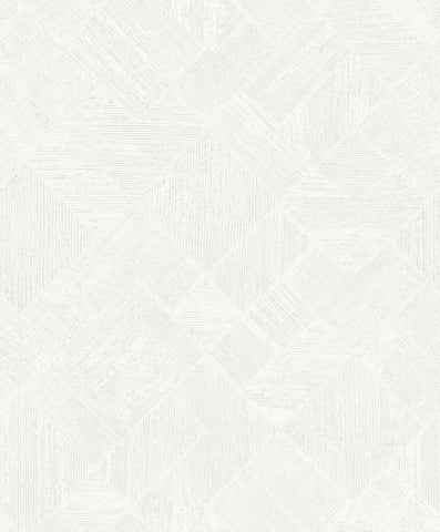MA35508 Marquetry White Tile Wallpaper