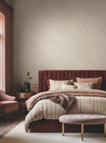 MA35509 Marquetry Beige Tile Wallpaper