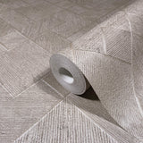 MA35510 Marquetry Grey Tile Wallpaper