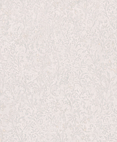 MA35529 Sculpted Floral Aqua Relief Wallpaper