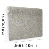 MA35532 Sculpted Floral Gold Relief Wallpaper